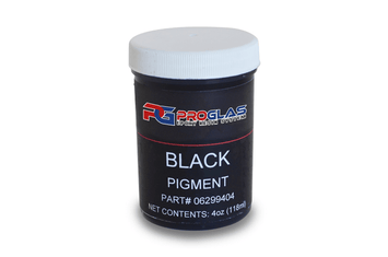 Small 4 ounce bottle of black pigment for use with epoxy, polyester and vinyl ester resins.