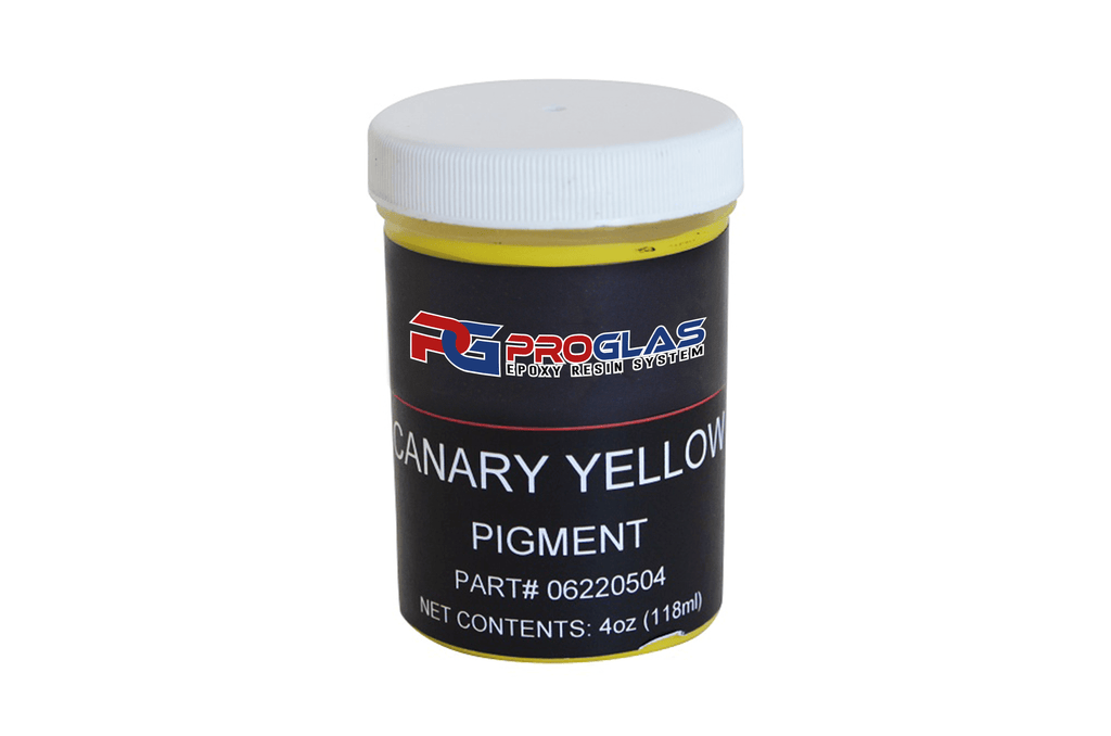 Canary Yellow liquid concentrate pigment for use with resin.