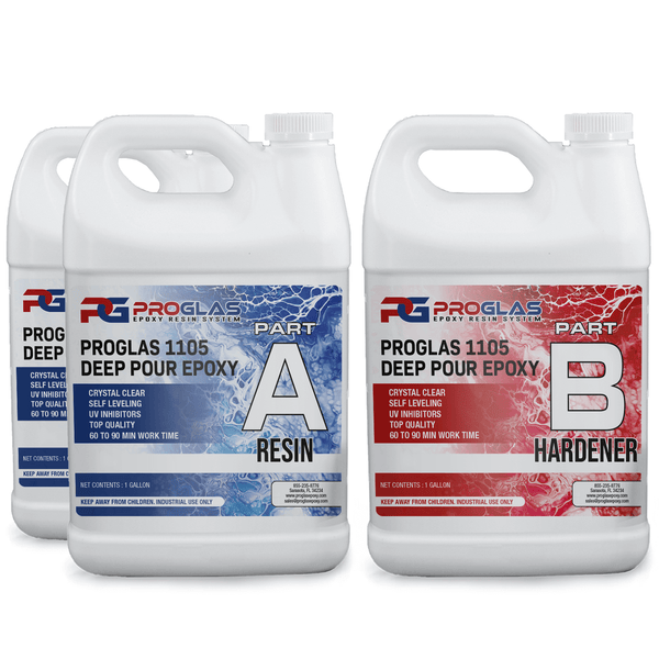 Epoxy File Deep Pour Epoxy Resin - Clear, Durable, UV Resistant | ProGlas 1105 ...